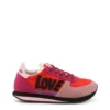 Pink Red Suede Sneakers - Image 2