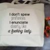 Sarcastic Heavy Cotton Canvas Tote | Large Funny Tote Bag with Pockets | Reusable Bag for Shopping, Beach, Books, or Overnight - Image 3