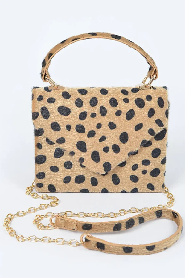 Animal Print Faux Fur Bag