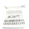 Hand Stamped, Adapt, Cotton Drawstring Pouches 4" x 6" - Image 6