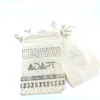 Hand Stamped, Adapt, Cotton Drawstring Pouches 4" x 6" - Image 8