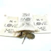 Hand Stamped, Love Me, Cotton Drawstring Pouches 4" x 6" - Image 9