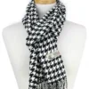 Houndstooth Cashmere Feel Scarf - Image 2