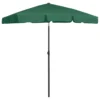 vidaXL Beach Umbrella Green 70.9"x47.2" - Image 2