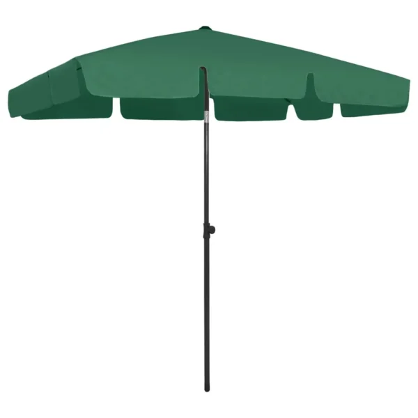 vidaXL Beach Umbrella Green 78.7"x49.2"