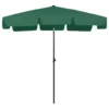 vidaXL Beach Umbrella Green 78.7"x49.2" - Image 2