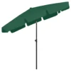 vidaXL Beach Umbrella Green 78.7"x49.2" - Image 4