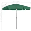 vidaXL Beach Umbrella Green 78.7"x49.2" - Image 8