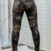 Coated Snake Print Skinny Jeans - Image 4