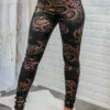 Coated Snake Print Skinny Jeans - Image 5