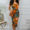 Butterfly Buttery Soft Bodycon Midi Dress - Image 4