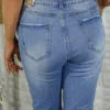 Jemma Straight Leg Ripped Mom Jeans - Image 8