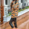 ANIMAL PRINT ZIPPER FRONT HOODIE - Image 2