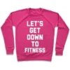 LET'S GET DOWN TO FITNESS CREWNECK SWEATSHIRT - Image 2