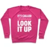 IT'S CALLED FITNESS LOOK IT UP WHITE PRINT CREWNECK SWEATSHIRT - Image 2