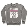 IT'S CALLED FITNESS LOOK IT UP WHITE PRINT CREWNECK SWEATSHIRT - Image 4