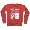 IT'S CALLED FITNESS LOOK IT UP WHITE PRINT CREWNECK SWEATSHIRT - Image 6