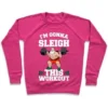 I'M GONNA SLEIGH THIS WORKOUT (SANTA CLAUS) CREWNECK SWEATSHIRT - Image 2