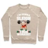 I'M GONNA SLEIGH THIS WORKOUT (SANTA CLAUS) CREWNECK SWEATSHIRT - Image 5