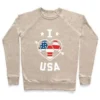 I LOVE USA (SOCCER) CREWNECK SWEATSHIRT - Image 5