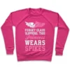 FORGET GLASS SLIPPERS THIS PRINCESS WEARS SPIKES CREWNECK SWEATSHIRT - Image 2