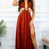 Extravaganza Cut Out Maxi with Side Slits Dress - Image 2