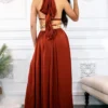 Extravaganza Cut Out Maxi with Side Slits Dress - Image 7