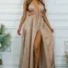 Extravaganza Cut Out Maxi with Side Slits Dress - Image 14