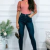 What You Want High Waisted Extreme Stretch Skinny Jeans - Image 11