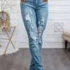 Split Up and Destroy Ripped Denim Jeans - Image 3