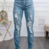 Split Up and Destroy Ripped Denim Jeans - Image 4