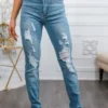 Split Up and Destroy Ripped Denim Jeans - Image 6