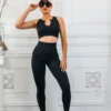 Next Level Ribbed Snatched Active Wear Pant Set - Image 6