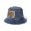 Upcycled Short Fringed Edge Bucket Hat - Image 4