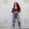 Destroyed and Ripped Maxed Out Boyfriend Jeans - Image 8