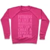 FITNESS IS LIKE MARRIAGE CREWNECK SWEATSHIRT - Image 2