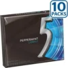 5 Gum Cobalt 5 Peppermint Sugar-free Gum - Peppermint - Individually Wrapped - 10 / Box - Image 3