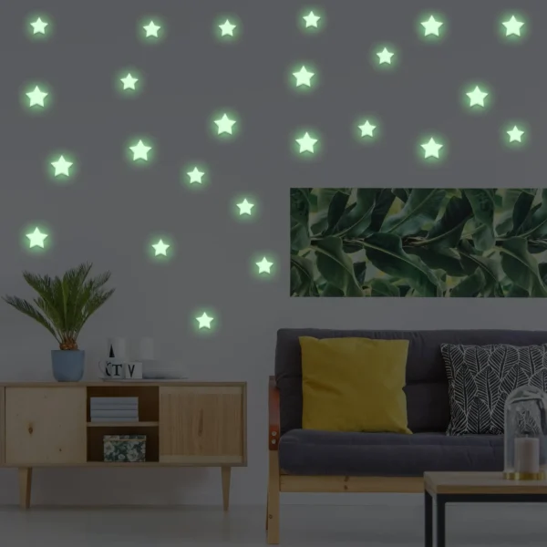 Starry Night Glow - 850 pcs Mesmerizing Glow In The Dark Stars Stickers