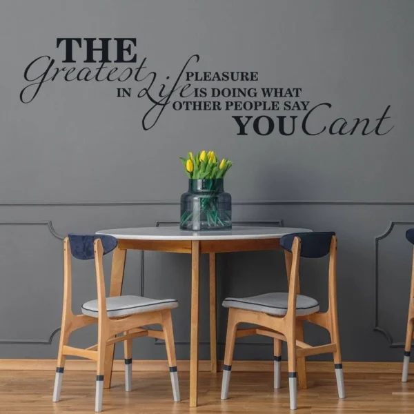 Inspirational Wall Decal - Motivational Quote Vinyl Sticker for Home Interior