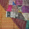 Hand Stitched Kantha Silk Vintage throw - Image 6