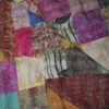 Hand Stitched Kantha Silk Vintage throw - Image 5