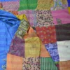 Hand Stitched Kantha Silk Vintage throw - Image 7