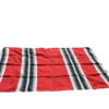 Handwoven Cotton Red Beach Blanket - Image 2