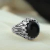 Filigree Art Black Onyx Gemstone Women Silver Statement Ring - Image 3