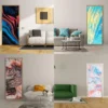 3D Abstract Vinyl Door Mural Sticker - Transformative Cover Art - Image 6