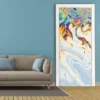 3D Abstract Vinyl Door Mural Sticker - Transformative Cover Art - Image 9