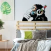 Primate Wall Decal - Contemplative Monkey Themed Wall Sticker for Kids Room Decoration - Image 8