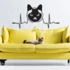 Siamese Cat Wall Sticker - Adorable Feline Vinyl Wall Art Decal - Image 3