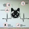 Siamese Cat Wall Sticker - Adorable Feline Vinyl Wall Art Decal - Image 4