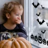 Halloween Window Decals - Spooky Delights with Festive Pumpkins and Bats Display Stickers - Image 4